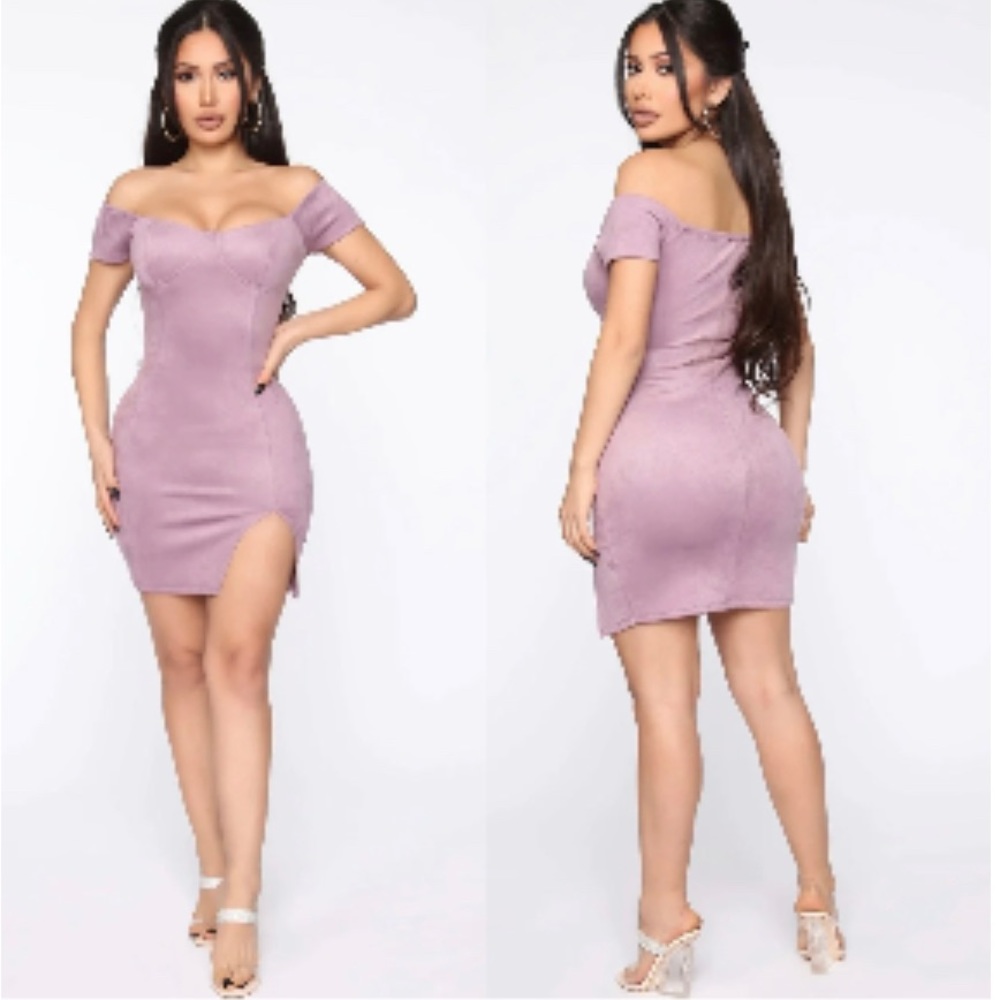 Fashion Nova Suede Mini-Dress